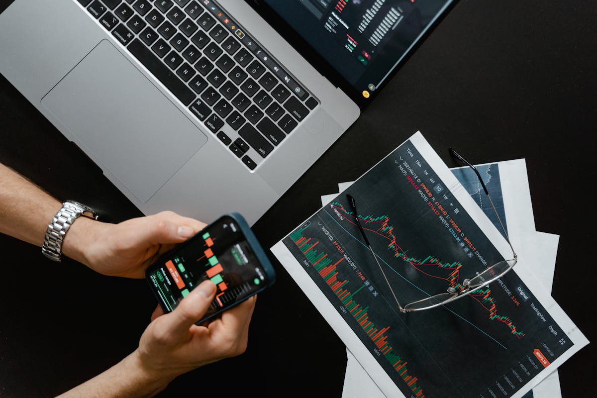Crypto trading screens comparing spot and futures markets
