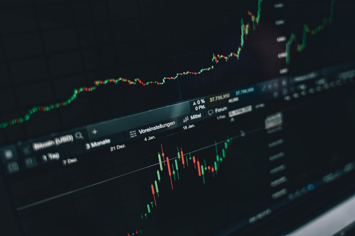 Trading dashboard illustrating AI-assisted contract trading