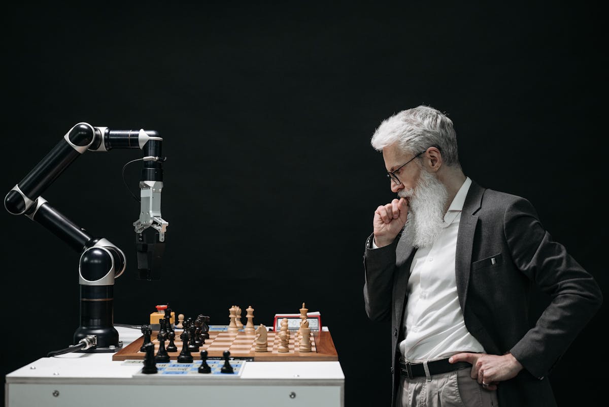 Neuronová síť s umělou inteligencí překrytá na grafu obchodování na akciovém trhu